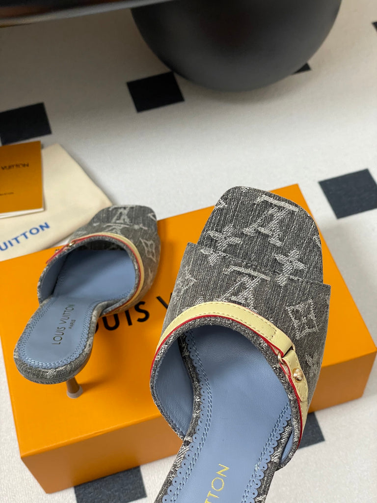 Denim Mule Heels – Pre-Order
