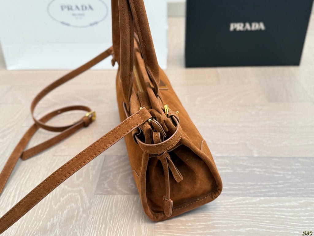 Pre-Order | Structured Top Handle Bag – Brown