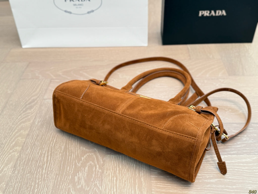 Pre-Order | Structured Top Handle Bag – Brown