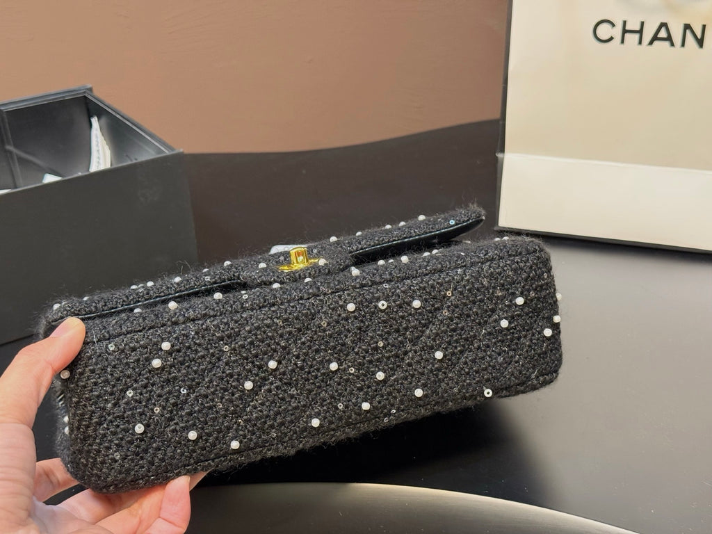 PRE-ORDER | Pearl Beaded Bag in Black