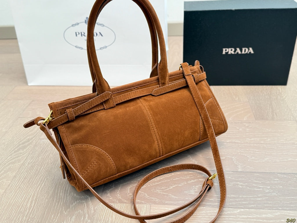 Pre-Order | Structured Top Handle Bag – Brown