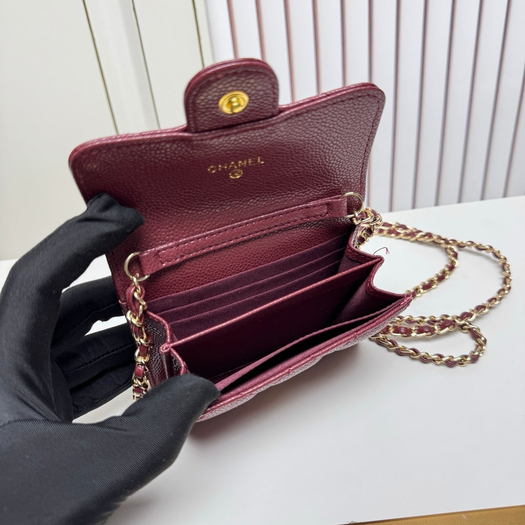 PRE ORDER MINI CROSS BODY BURGUNDY BAG