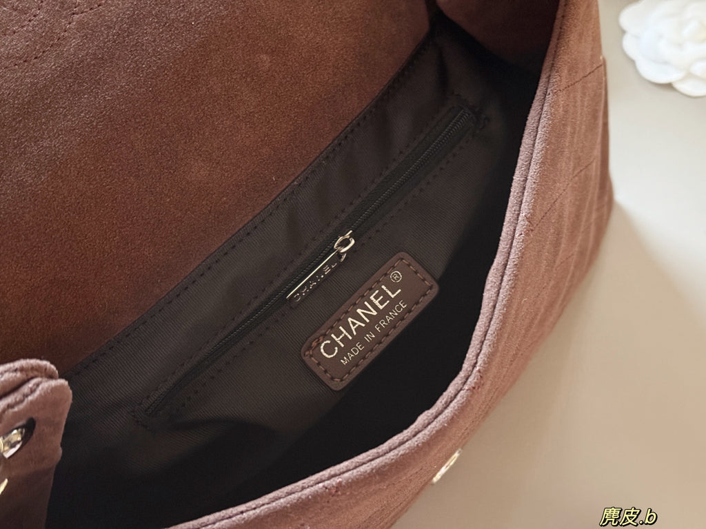 PRE-ORDER | Shoulder Brown Suede Style Bag