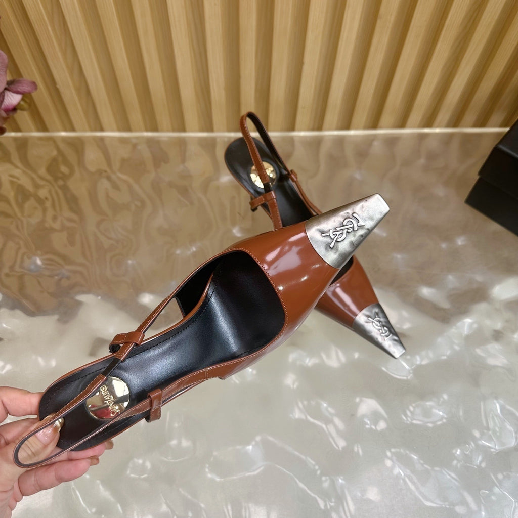 PRE-ORDER BROWN CAP HEELS