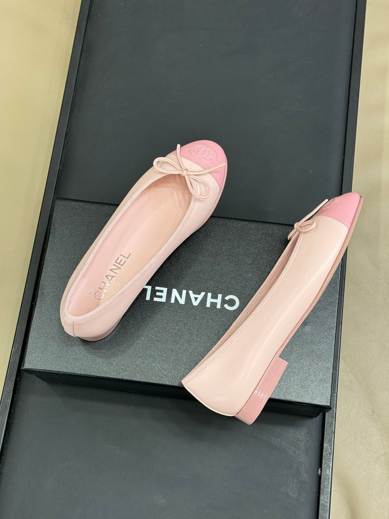 Pink Patent-Toe Ballet Flats – Pre-Order