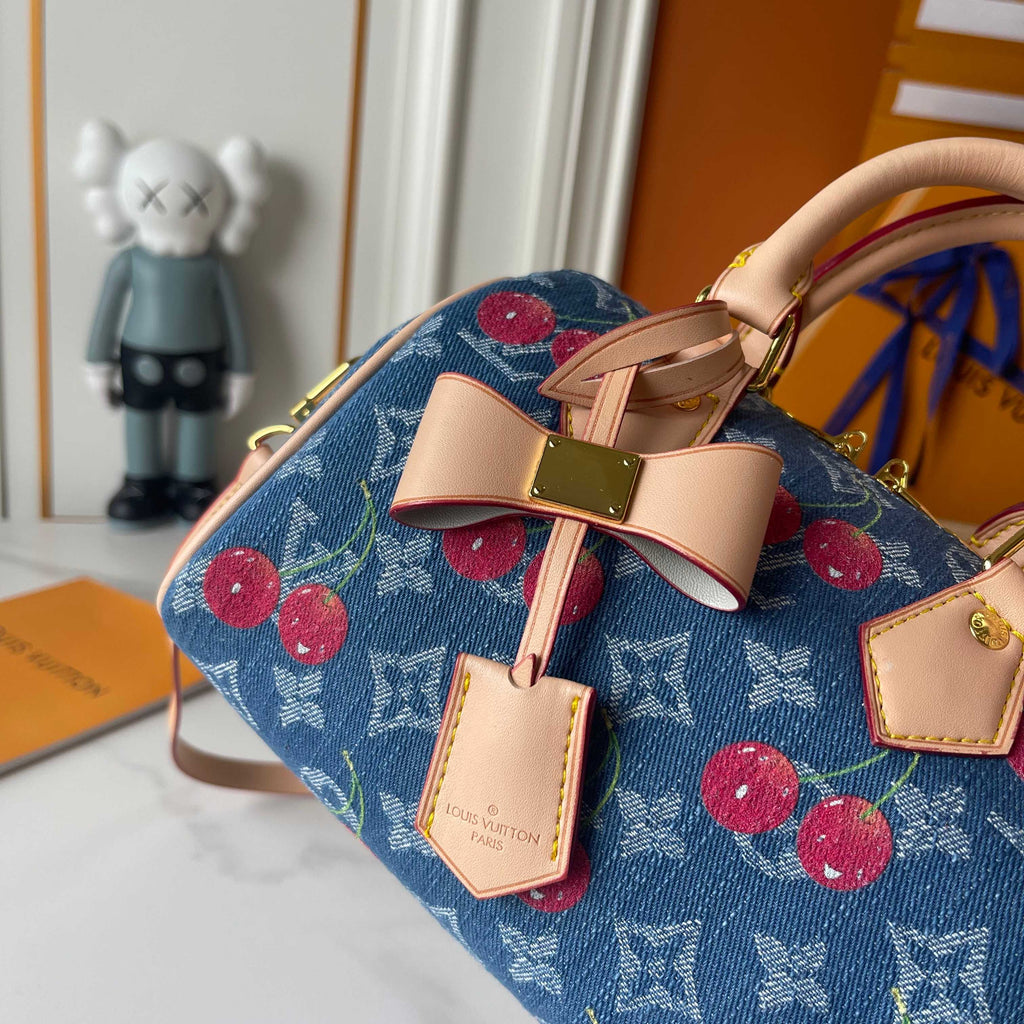 Pre-Order |  Print Denim Mini Tote Bag – Blue