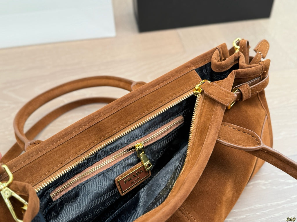 Pre-Order | Structured Top Handle Bag – Brown