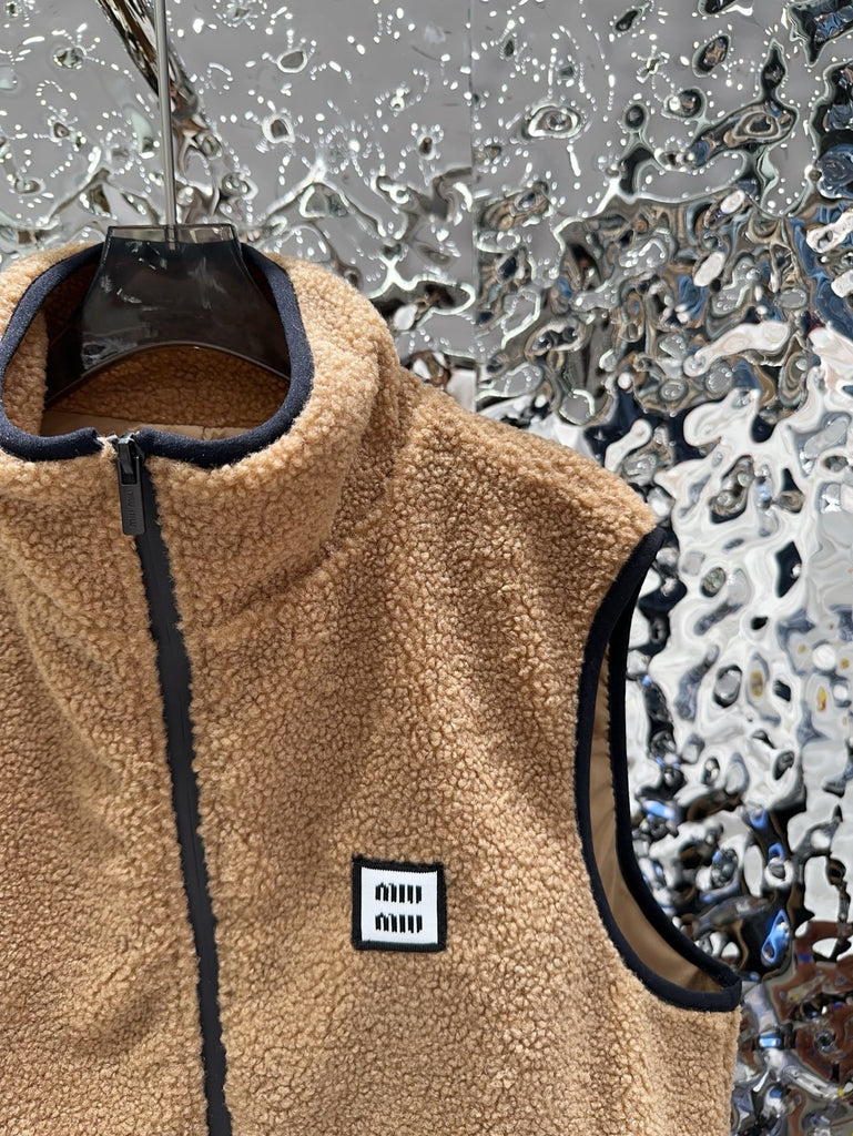 PRE ORDER Camel Fleece Zip Vest