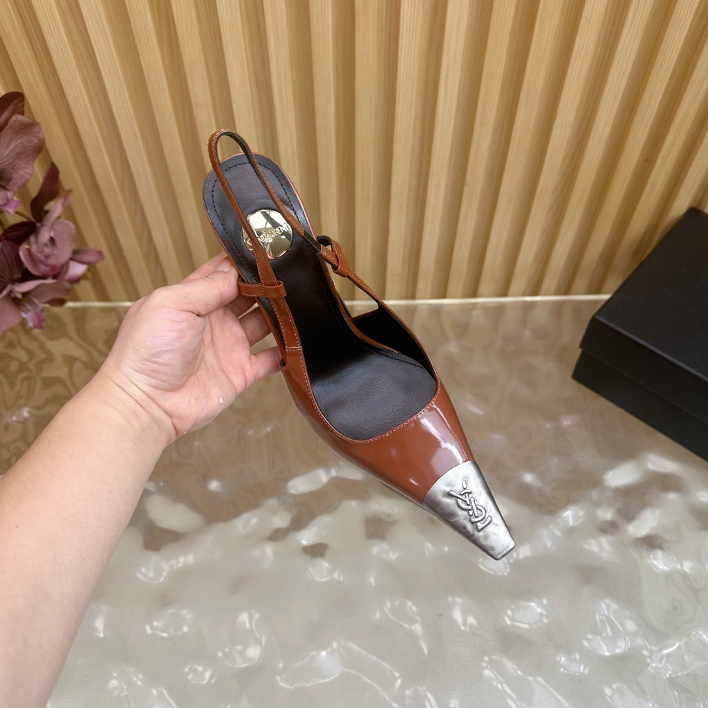 PRE-ORDER BROWN CAP HEELS