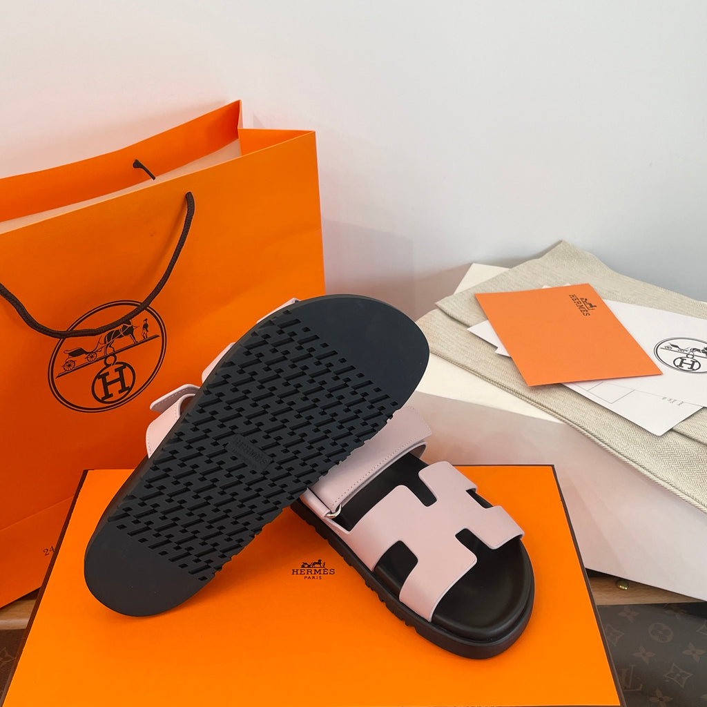 Pre-Order | Cut-Out Slide Sandals – Pink & Black