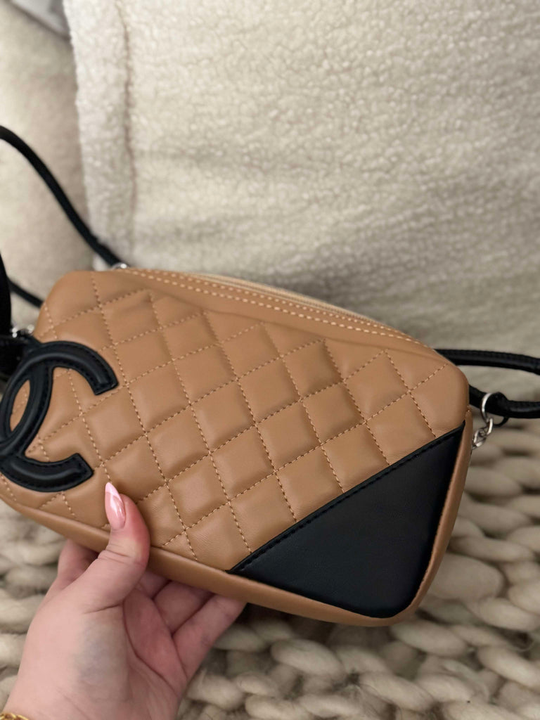 Tan and Black Mini Bag