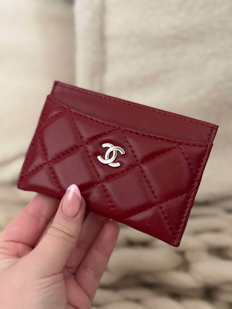 Burgundy Card Holder
