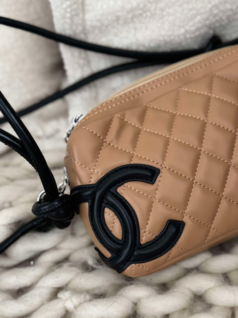 Tan and Black Mini Bag