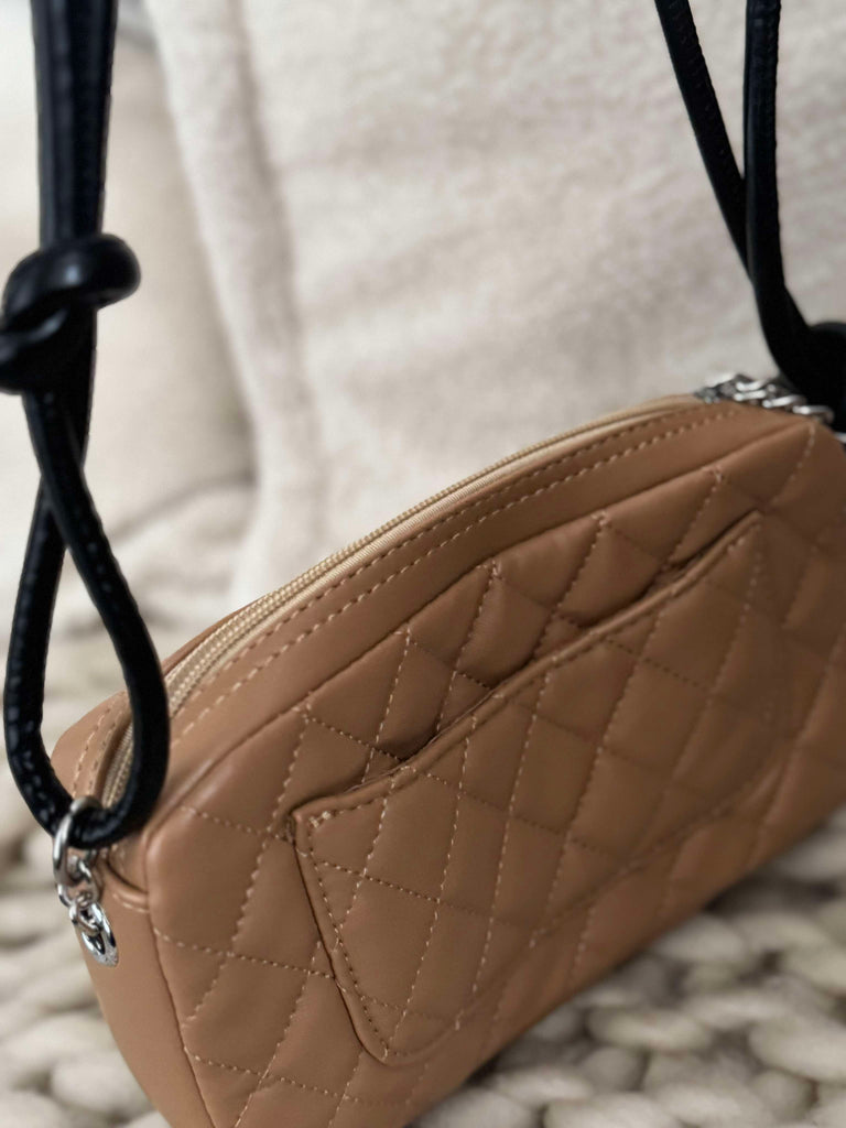 Tan and Black Mini Bag