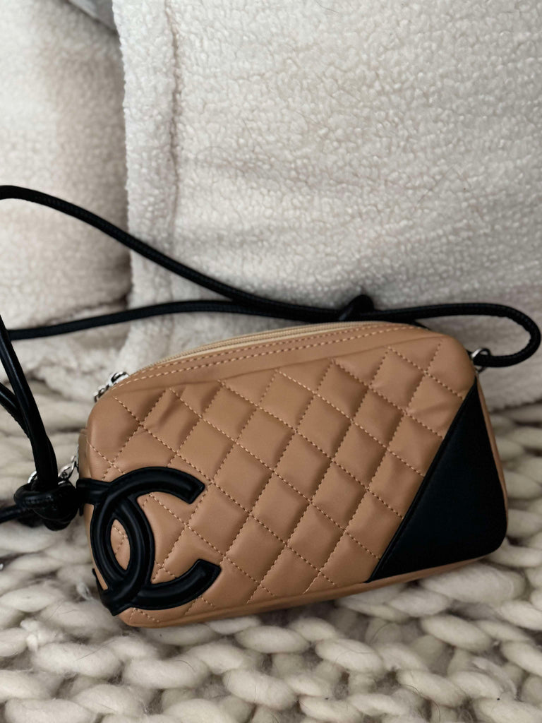 Tan and Black Mini Bag
