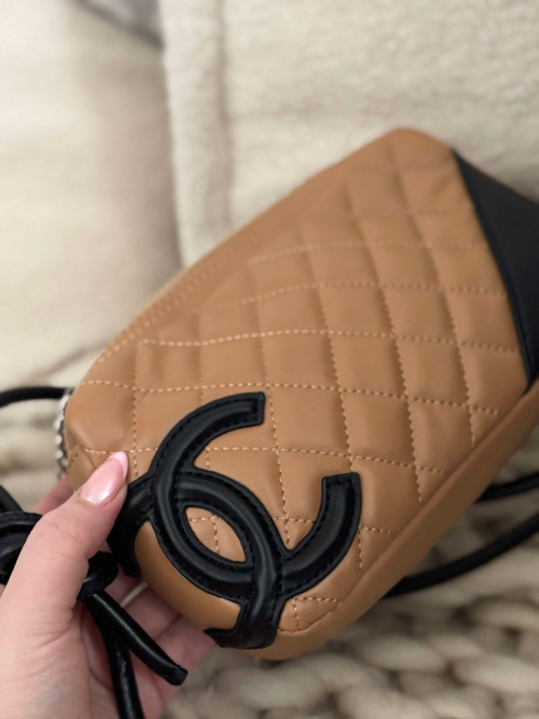 Tan and Black Mini Bag