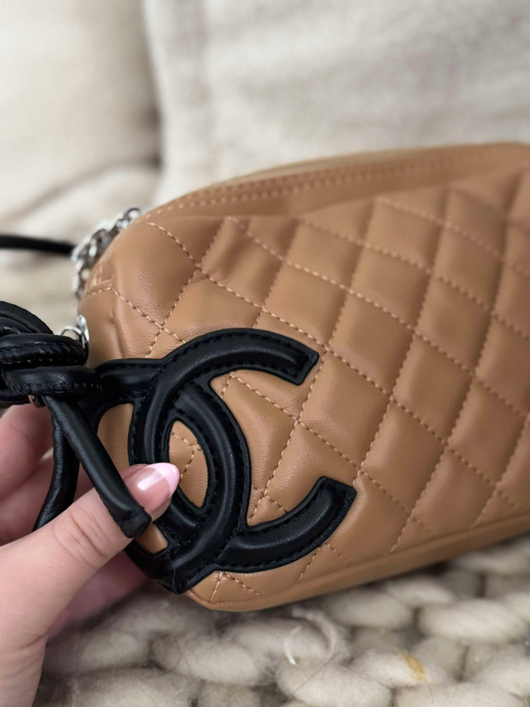 Tan and Black Mini Bag