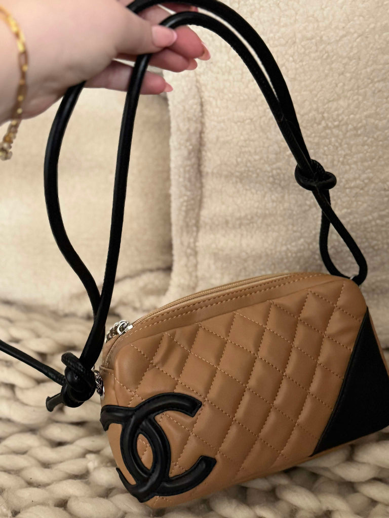 Tan and Black Mini Bag