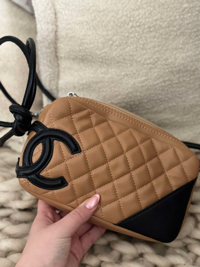 Tan and Black Mini Bag