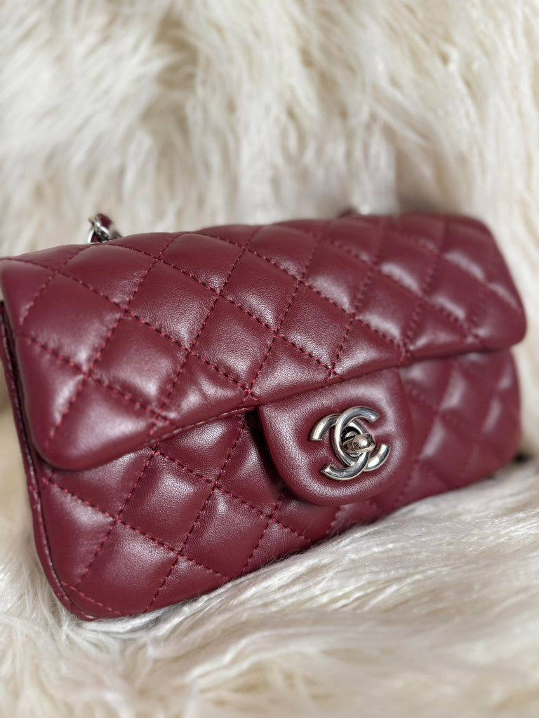 Mini Burgundy Classic Bag