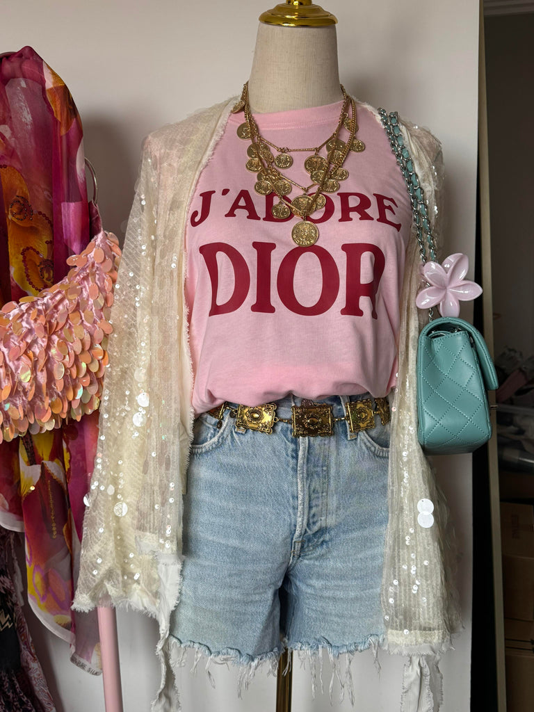 Retro Vest Top in Pink & Red