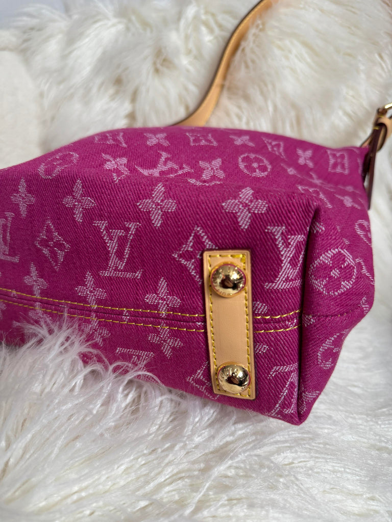 Vintage Style Pink Denim Bag