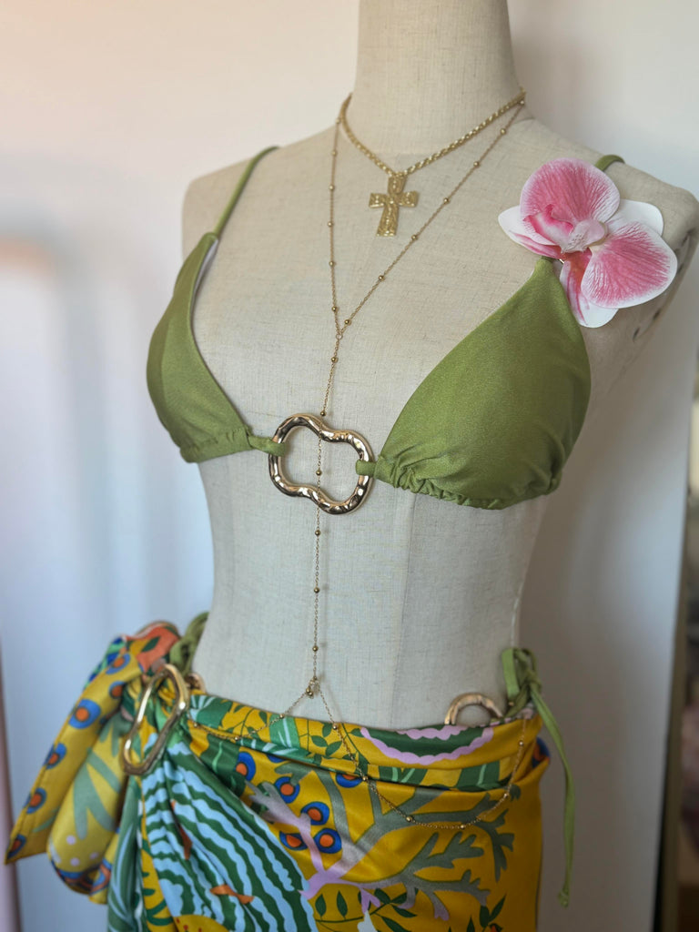 Gold Beaded Body Chain