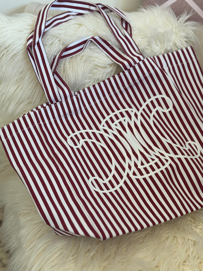Striped Beach Bag