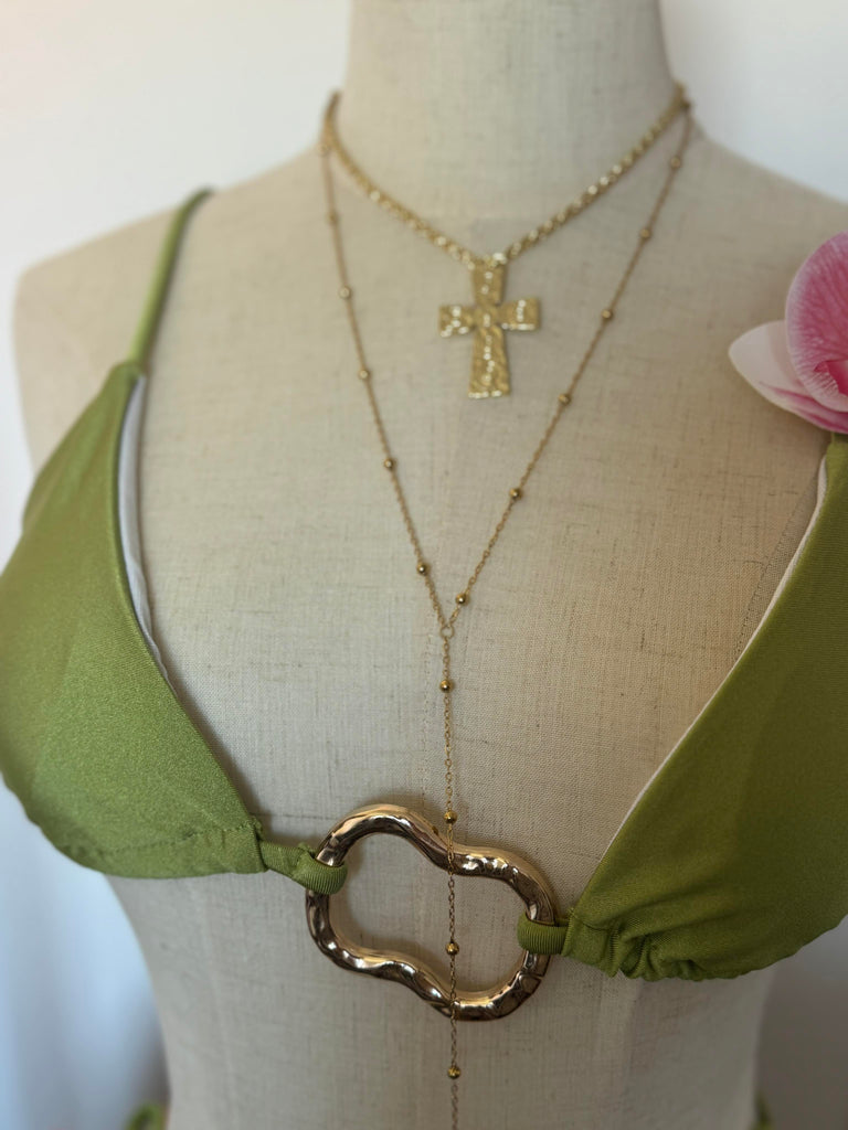 Gold Beaded Body Chain