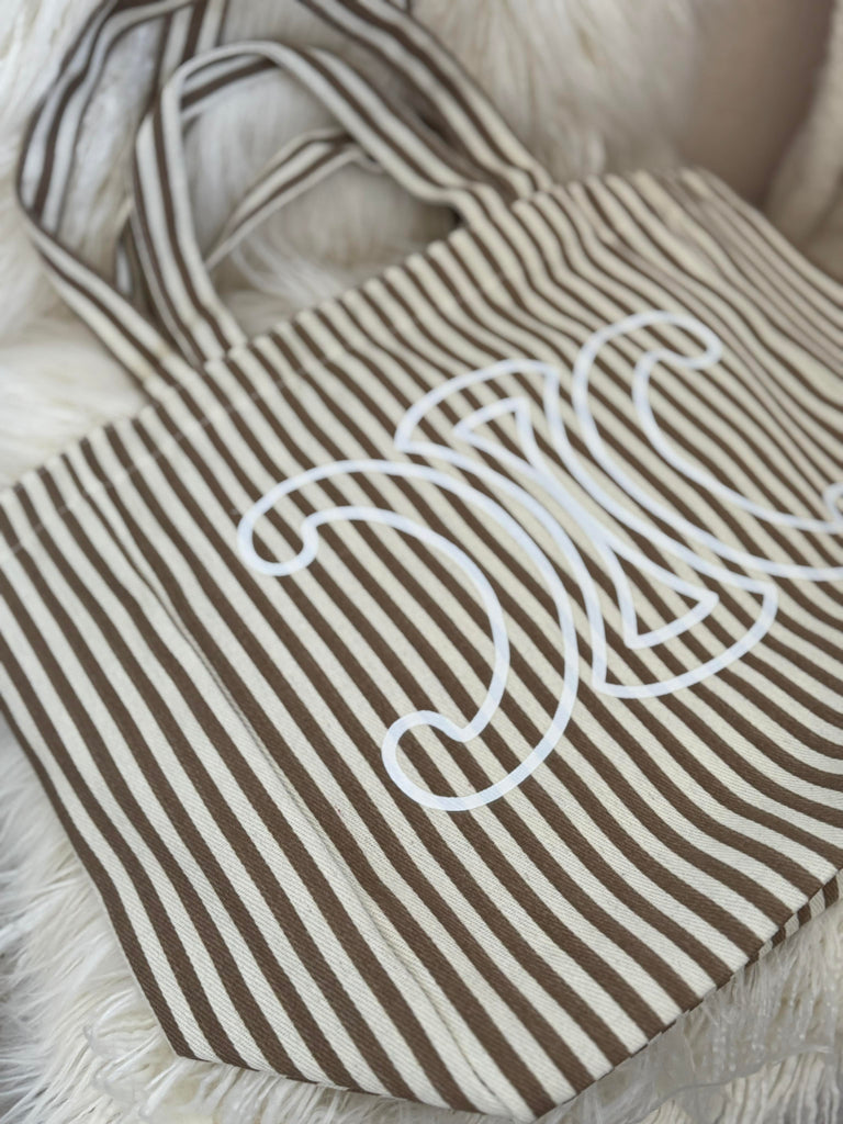 Striped Beach Bag
