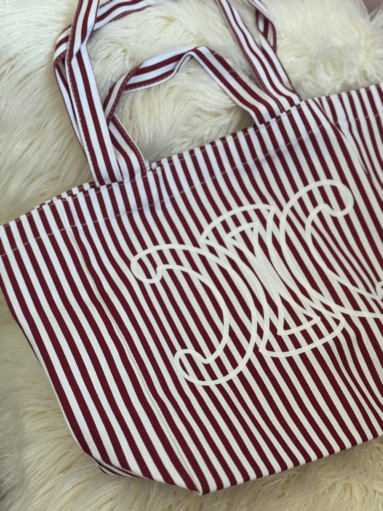 Striped Beach Bag