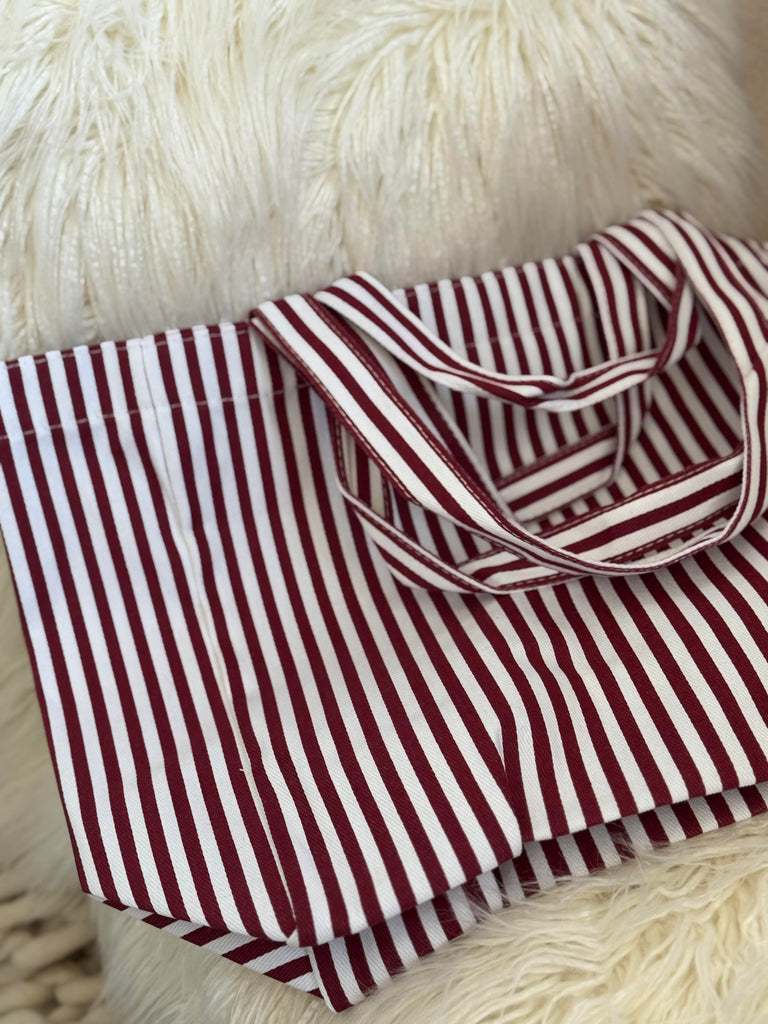 Striped Beach Bag