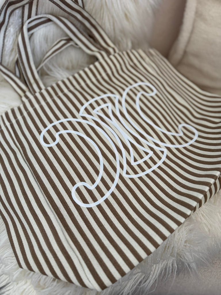 Striped Beach Bag