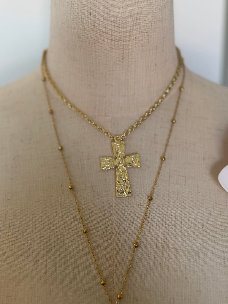 Gold Cross Necklace