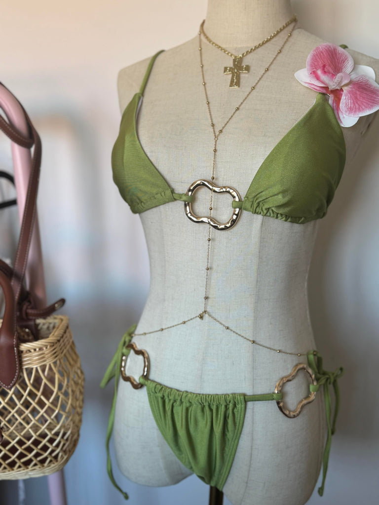 Gold Beaded Body Chain