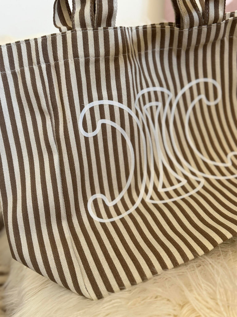 Striped Beach Bag
