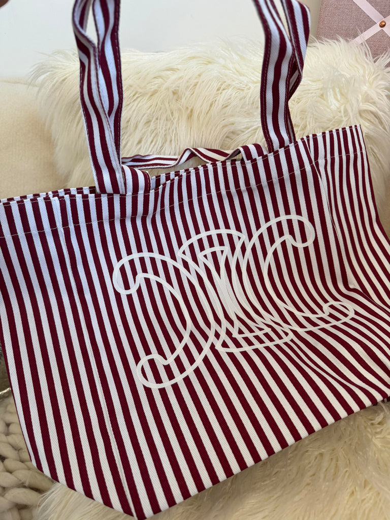 Striped Beach Bag