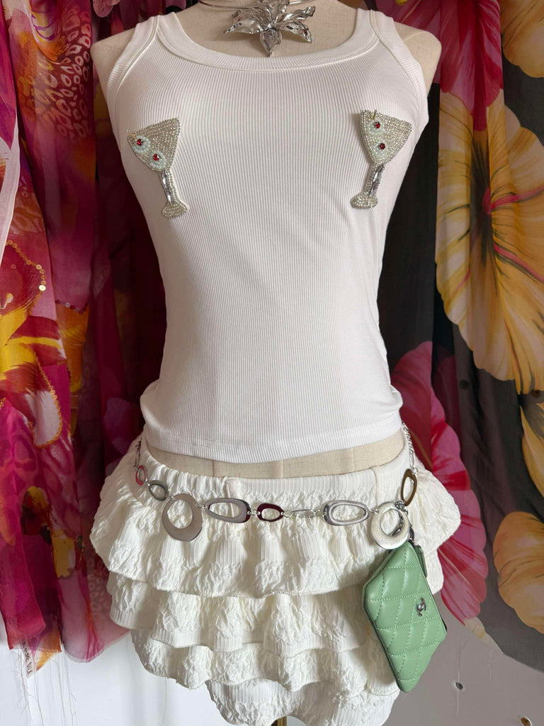 Martini Embellished Vest Top