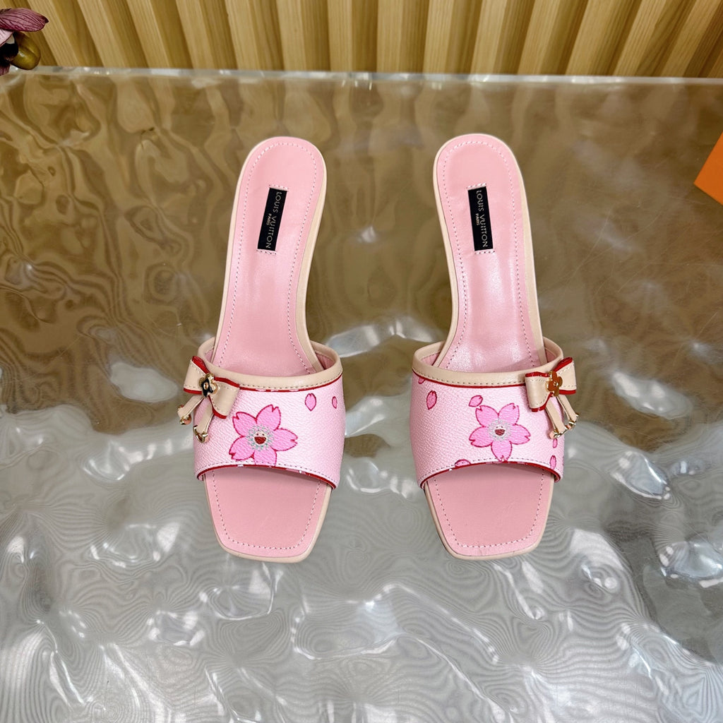 Blossom Pink Floral Mules – Pre-Order