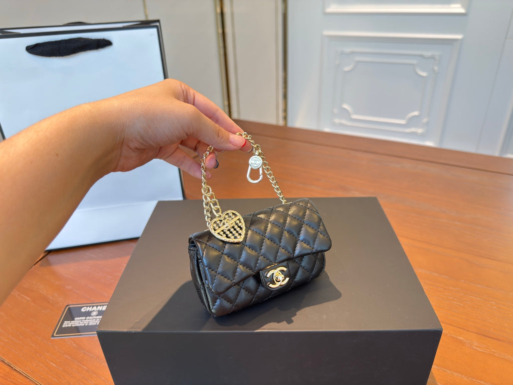 PRE ORDER Black Mini Bag with Charms