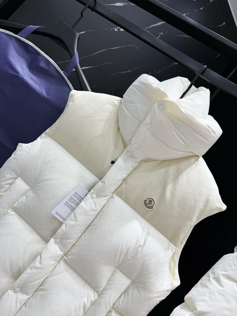 PRE-ORDER WHITE PADDED COMBO COAT/ GILET