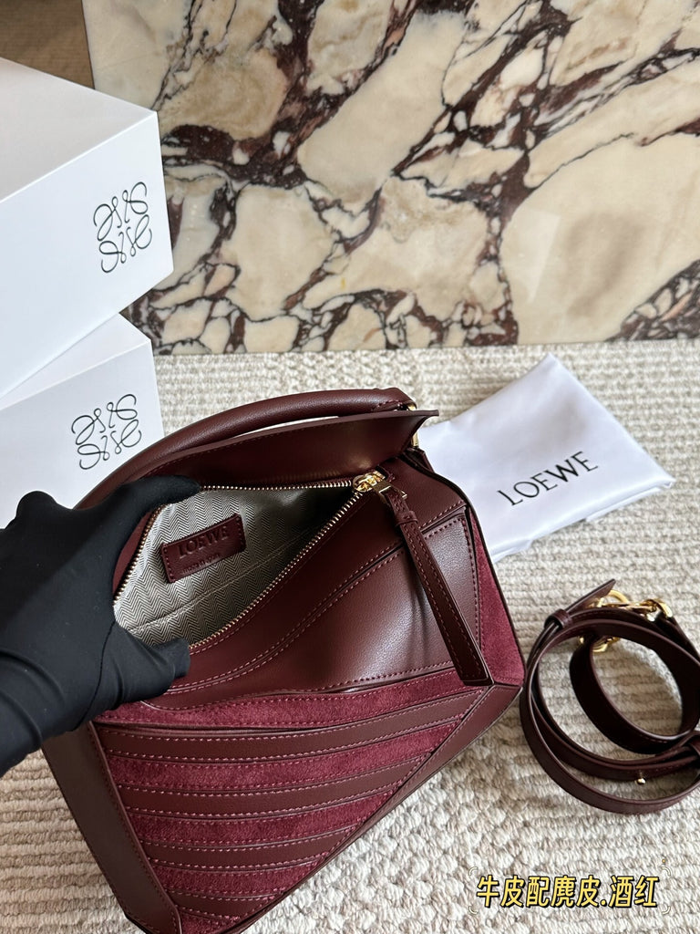 PRE-ORDER | Burgundy Lacey Bag