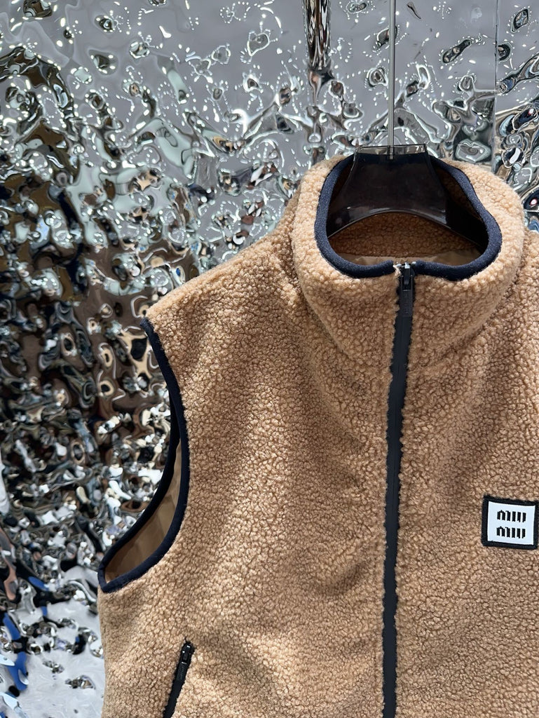 PRE ORDER Camel Fleece Zip Vest