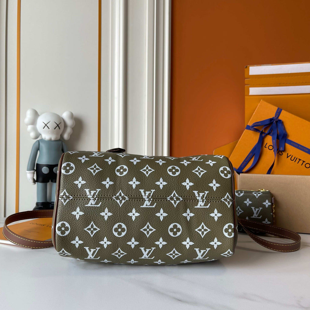 Olive Green Satchel Bag with Mini Pouch – Pre-Order