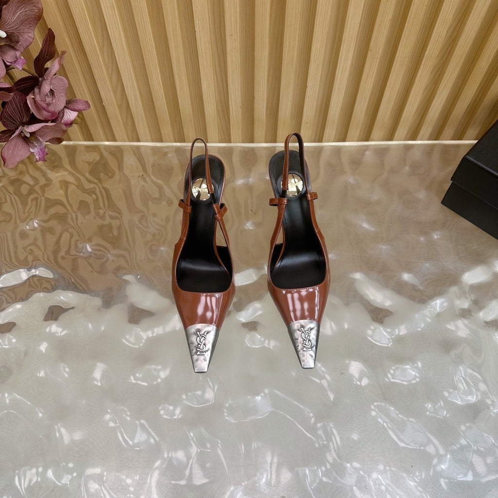 PRE-ORDER BROWN CAP HEELS