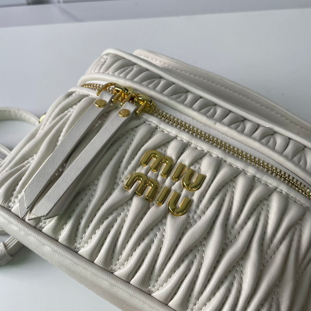 Cream Quilted Vanity Bag – Pre-Order