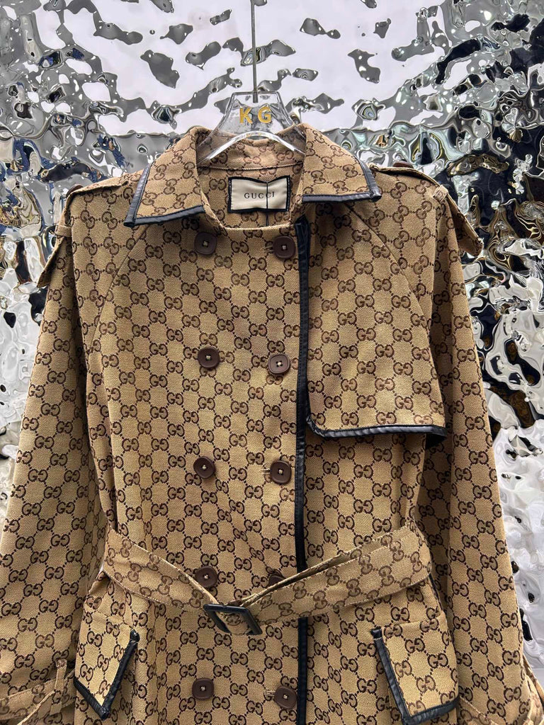 PRE-ORDER PATTERNED TRENCH COAT