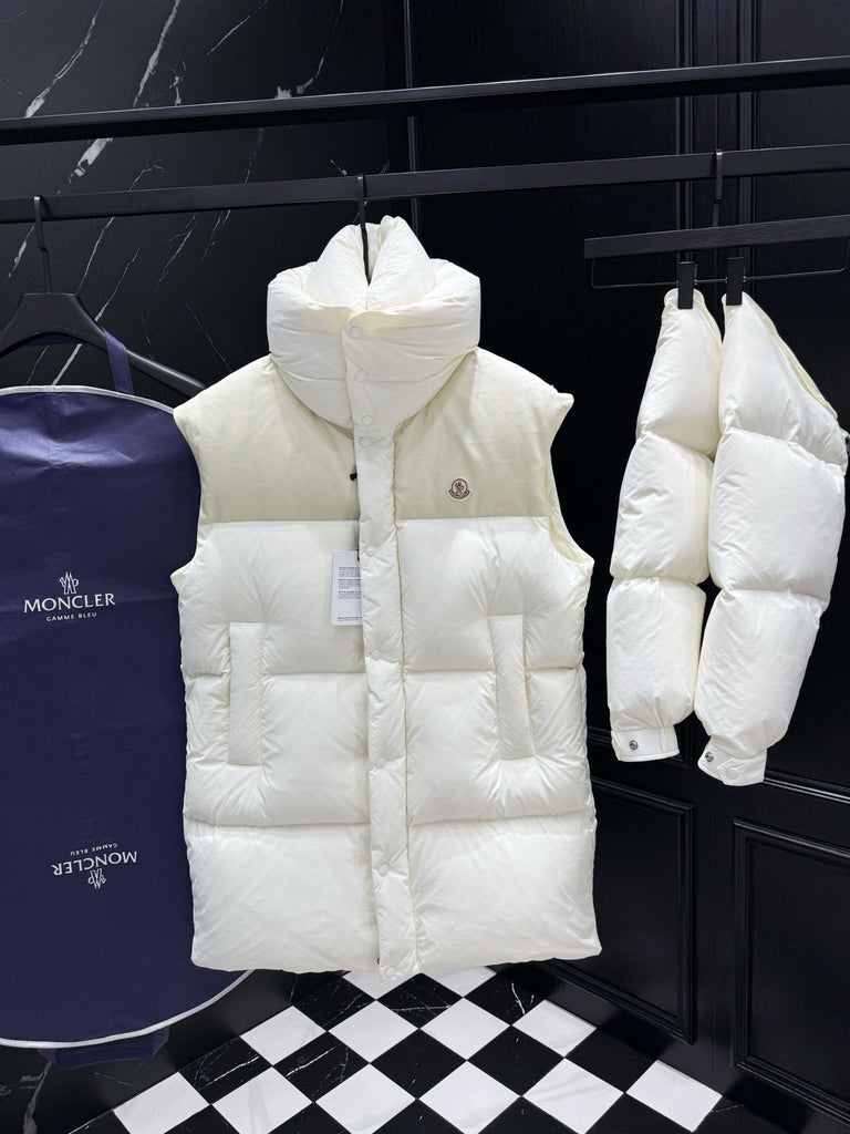 PRE-ORDER WHITE PADDED COMBO COAT/ GILET