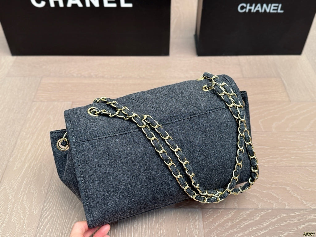 PRE-ORDER DENIM FLAP BAG
