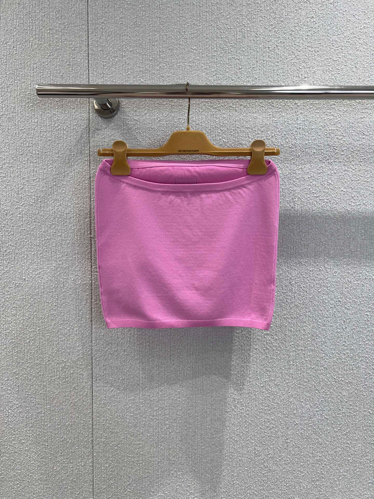 Pre-Order | Ribbed Knit Crop Top – Pink